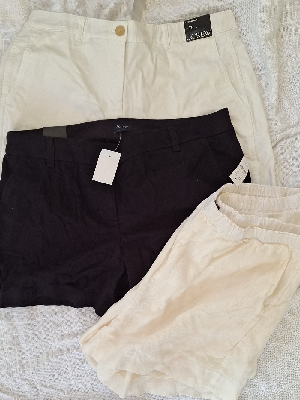 3pc Sz 14 Bundle 4in 5in J. Crew Gameday Khaki Tan Chino LinenShorts CI577 H1453